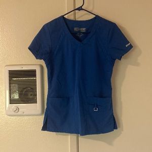 Grey’s Anatomy Small Royal Blue Scrub Top